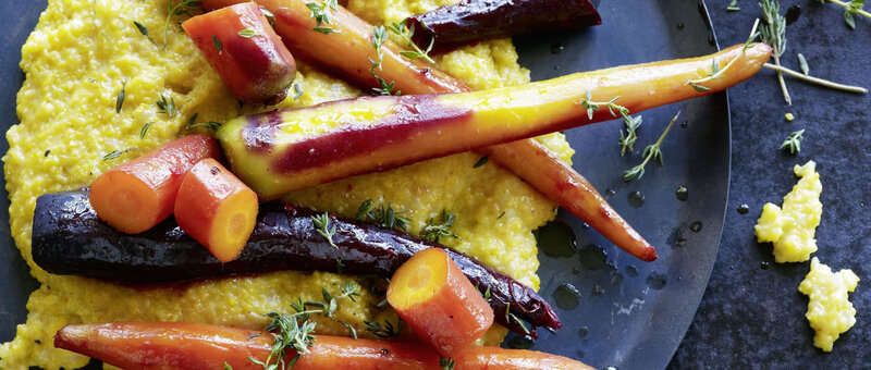 Polenta mit dreierlei Rüebli