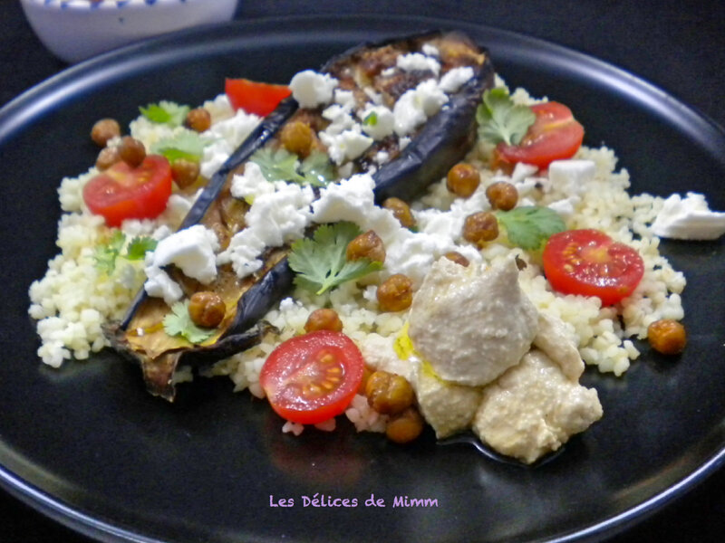 Aubergine feta et boulgour 2