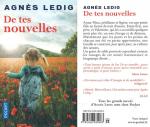 DE TES NOUVELLES - Agnès Ledig