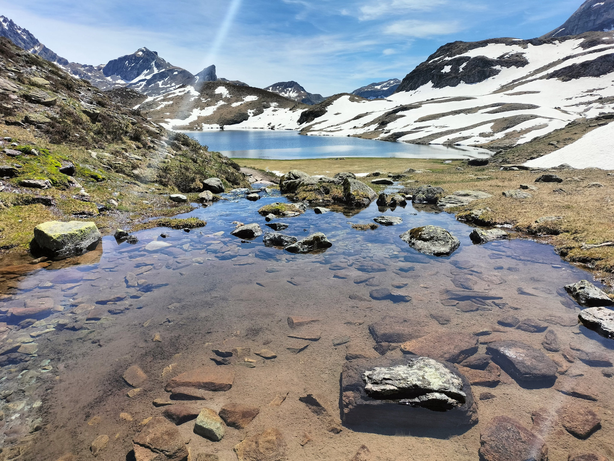 Lac Gentau, petit et grand lacs