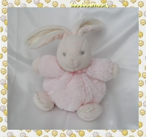 Doudou Peluche Lapin Rose Fourrure Kaloo