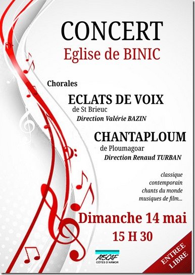 Concert ECLATS DE VOIX-CHANTAPLOUM 14-05-23
