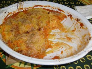 gratin de pâtes végétales recettes COURGETTE SPAGHETTI A LA BOLOGNAISE