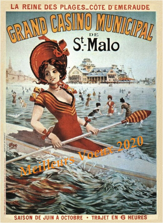 Affiche casinot St Malot Voeux 2020 Carré des Canotiers