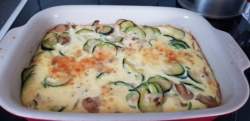 Clafoutis aux courgettes