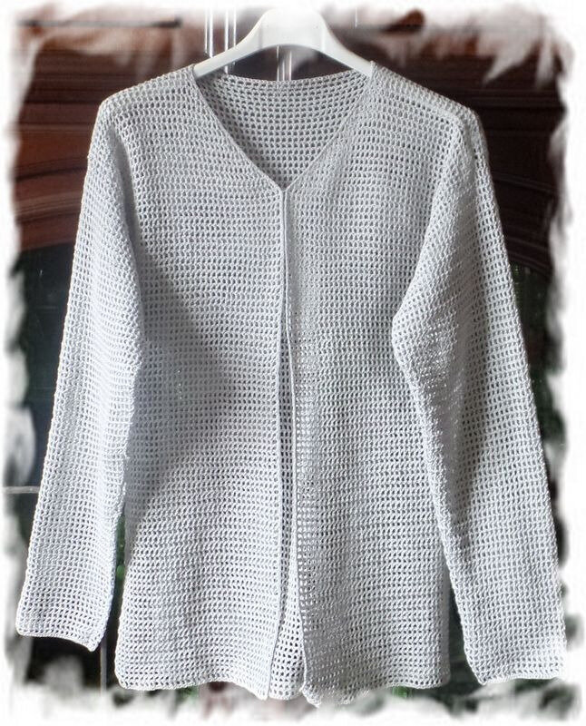 Gilet filet crochet 120201022