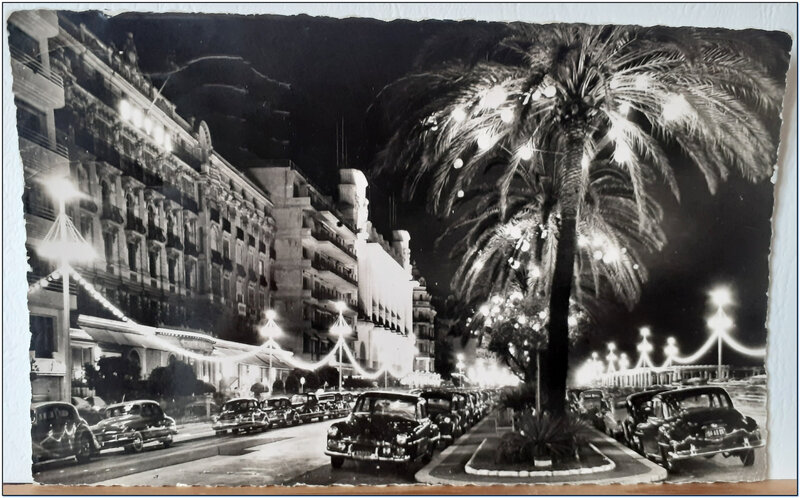 Nice - promenade des anglais - datée 1955