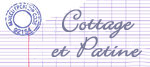 Cottage et Patine Etiquette cahier