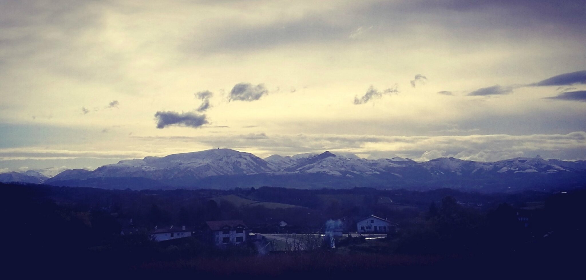 Villefranque route des cimes hiver