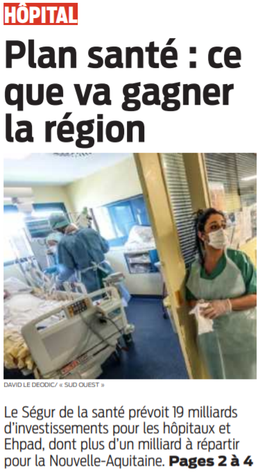 2021 03 10 SO Plan santé ce que va gagner la région