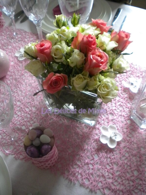 Ma table de Pâques très girly en rose 2