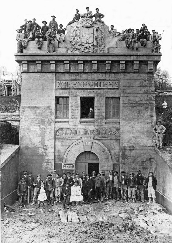CPhoto Belfort Le Mont Château d'eau 1908