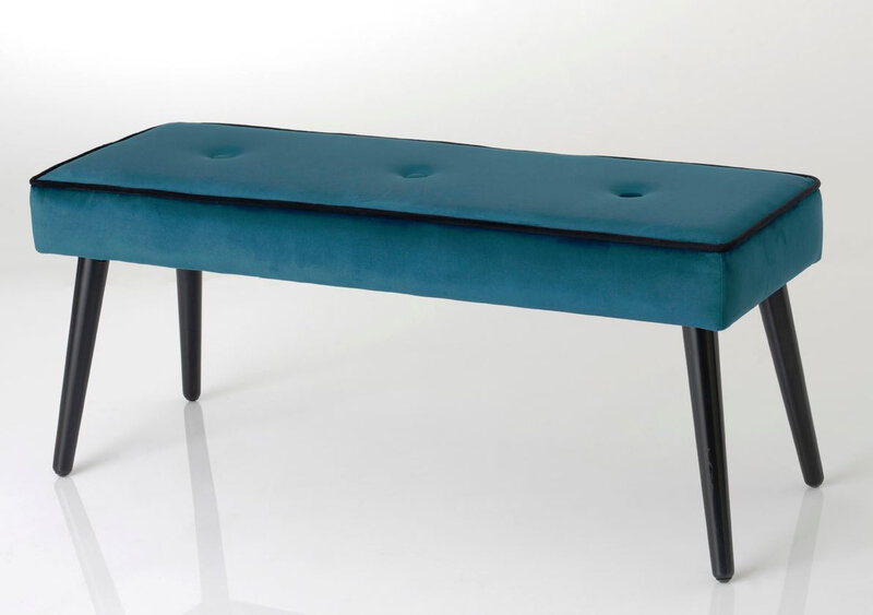 banquette bleu canard contemporaine