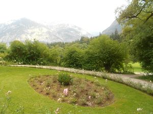 Kiosque Mauresque du chateau de Linderhof4-Perspective des Alpes depuis le