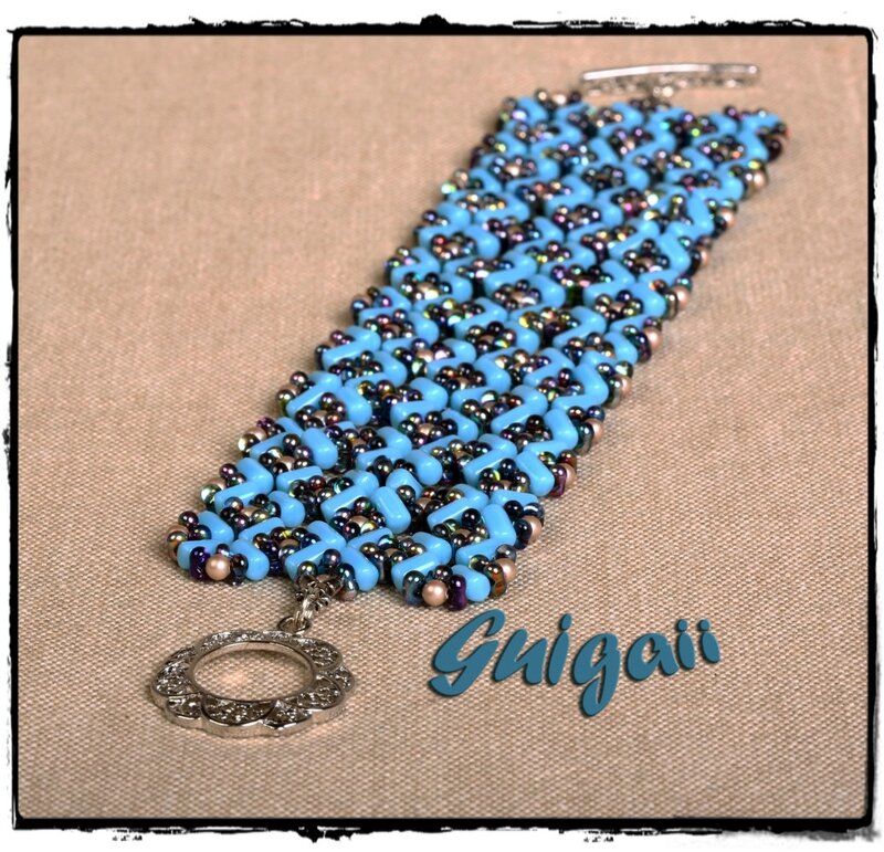 118 Bracelet Cherry Blossom bleu (1) 