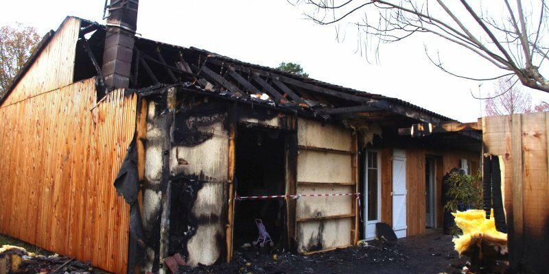 Incendie dans une maison