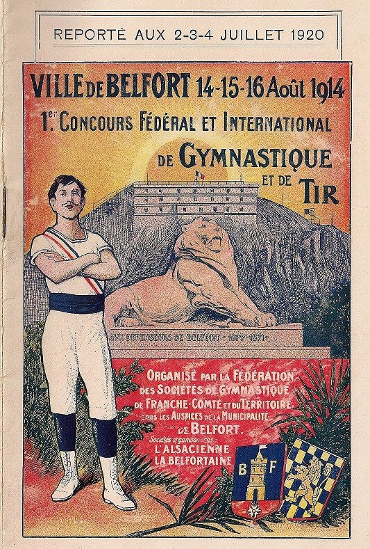 Programme Belfort Concours gymnastique 1920 p0