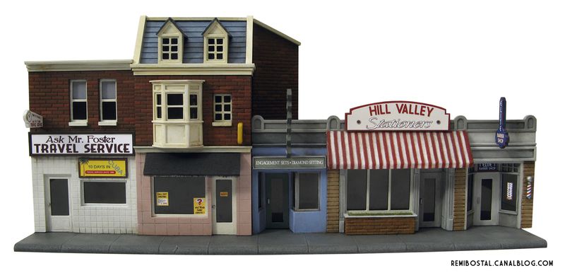 Hill Valley main street back to the future bttf heroclix remi bostal scenery miniature (5)