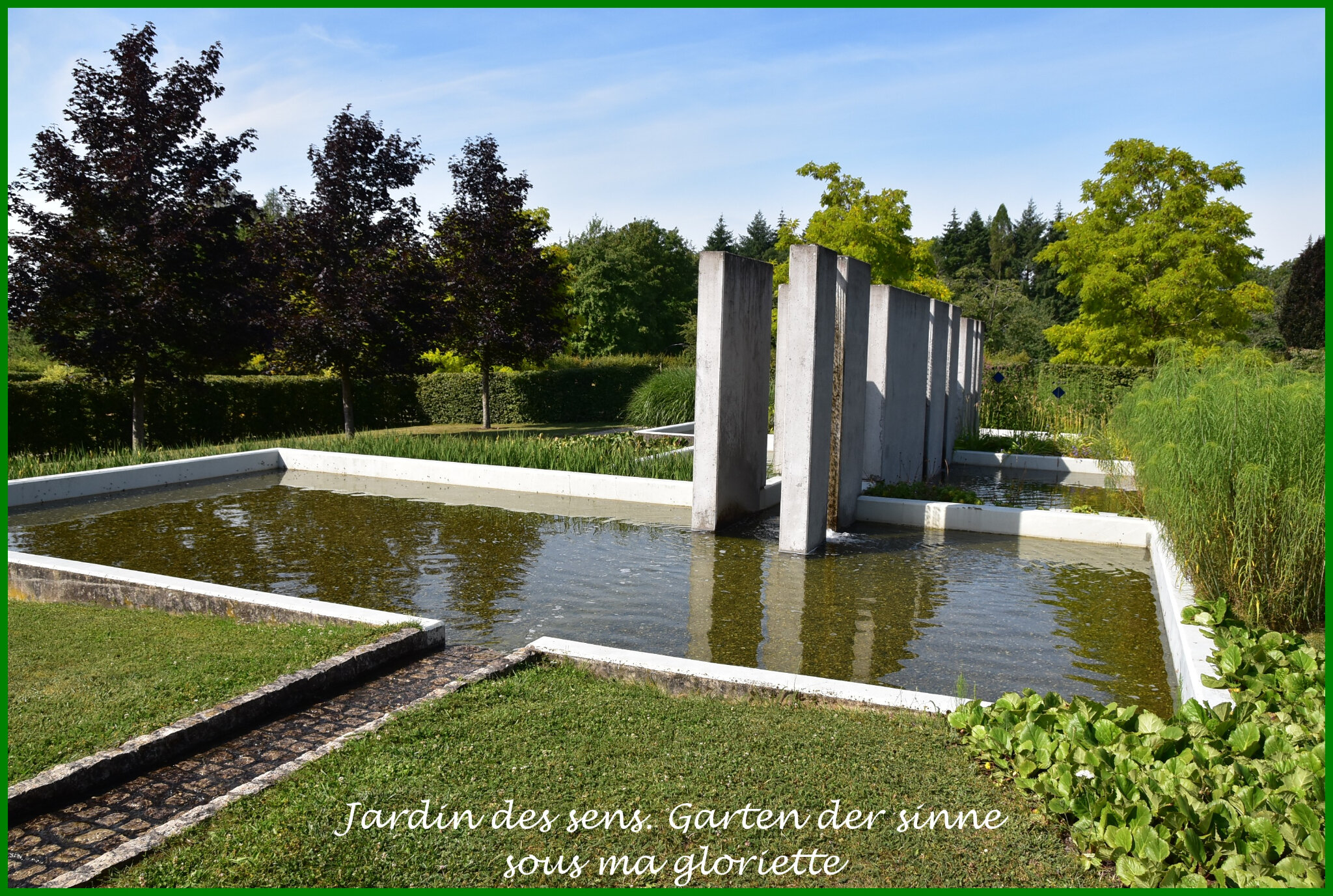 Jardin des sens à Merzig (Allemagne) Garten der Sinne sous ma gloriette