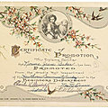 28/09/1930 - Certificat de l'école 
