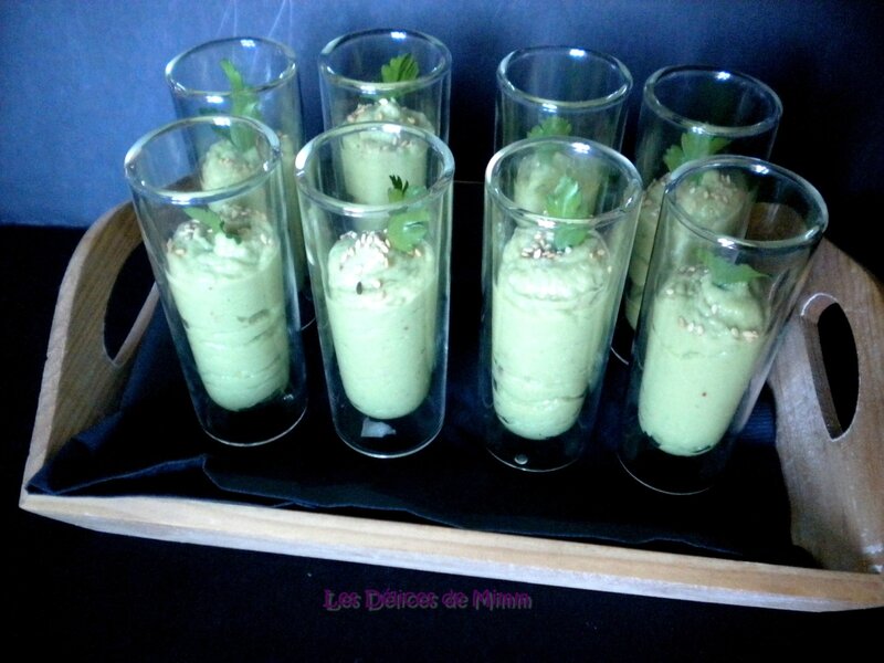 Mousse d’avocat et de truite fumée