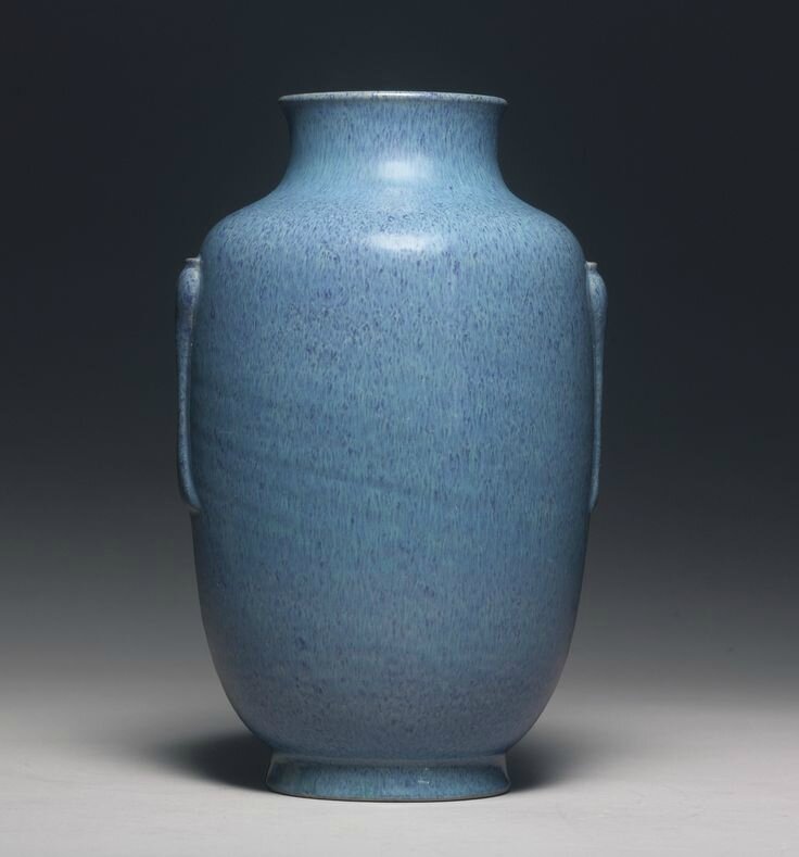 A robins-egg-glazed 'Lantern' vase, Daoguang seal mark and period1