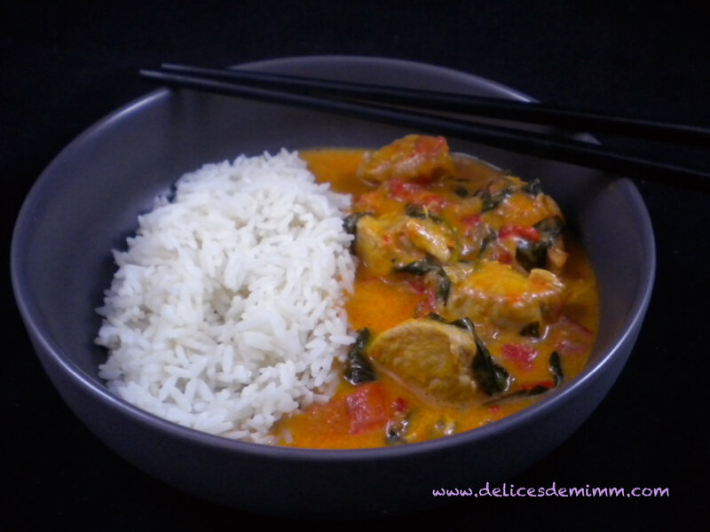 Poulet au curry thaï 4