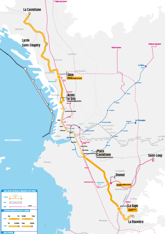 Marseille extension tram 3