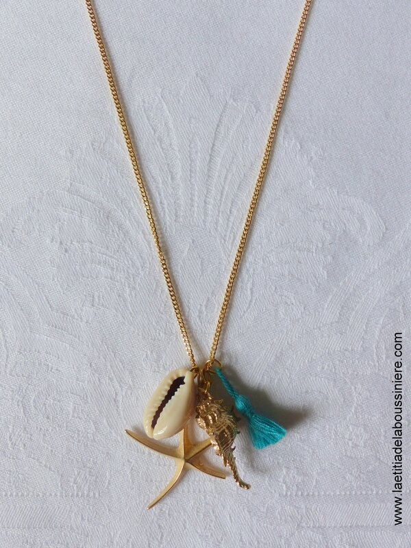 Sautoir Bora-Bora (turquoise) - 21 €
