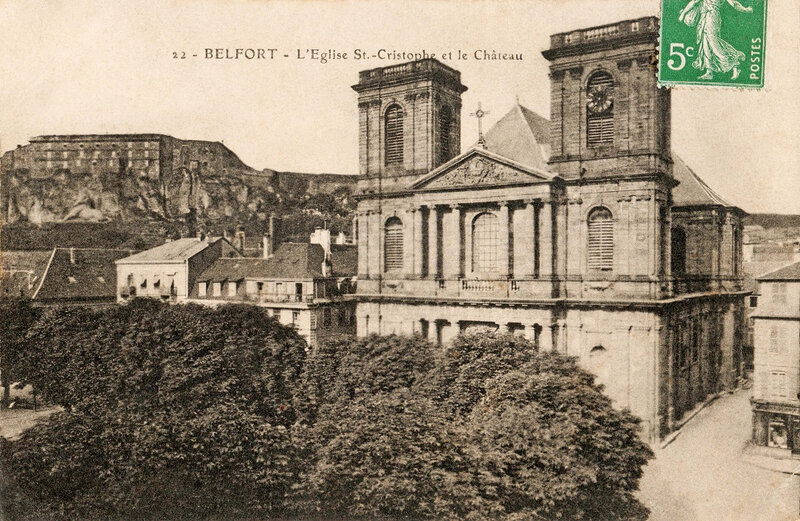 CPA Belfort Eglise Saint-Christophe BF2 INV