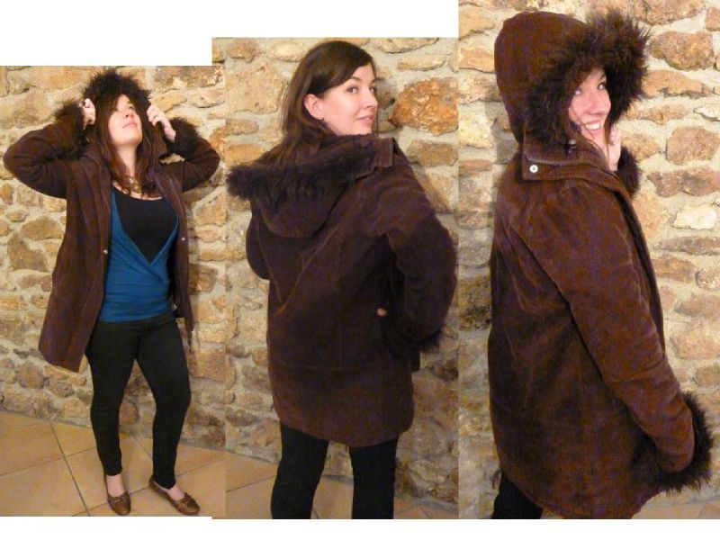 Manteau marron