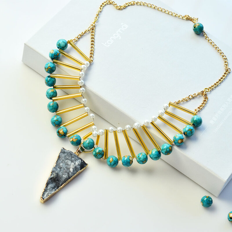 Turquoise_and_Bugle_beads_Statement_Necklace_4