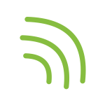 icone wifi vert