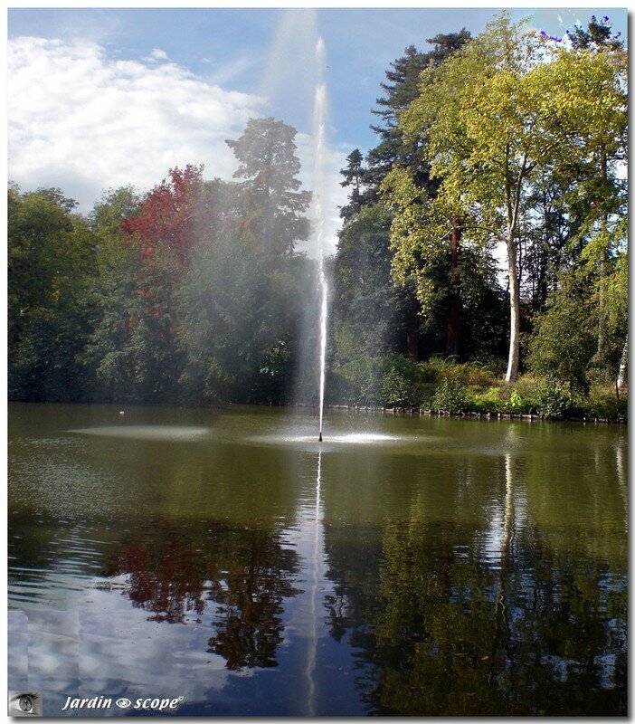 Le miroir du parc en automne