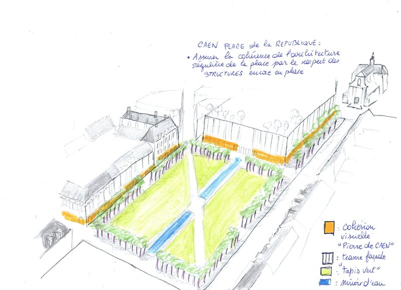 projet structural place de la République Caen