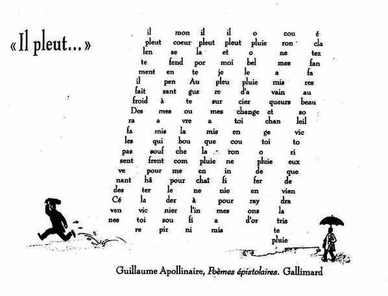 apollinairedessinilpleut