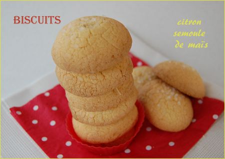 Biscuits au citron et à la semoule de maïs, sans gluten Biscuits au citron et à la semoule de maïs, sans gluten