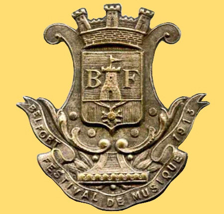 Médaille Belfort Festival musique 1913 BF R