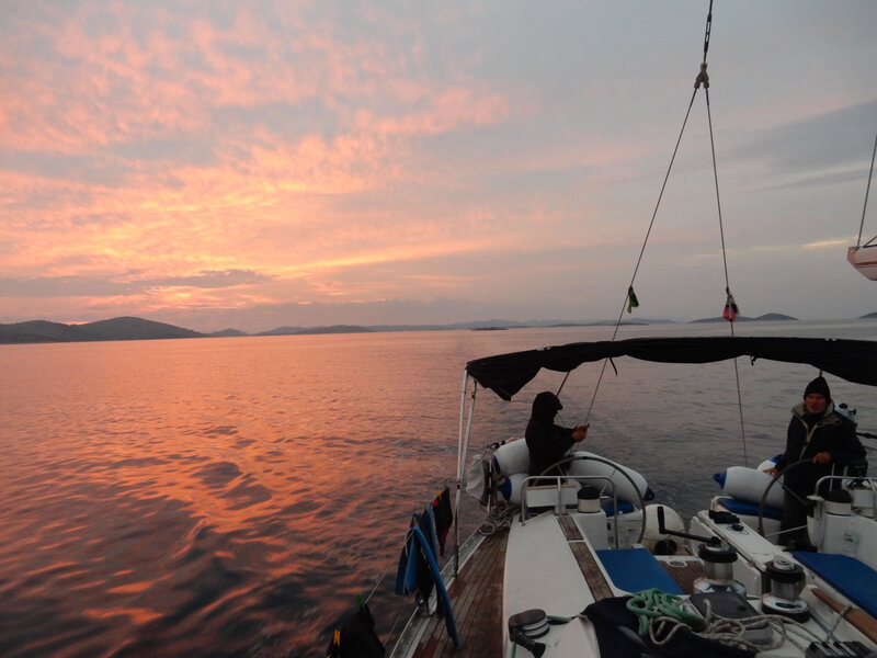 Coucher de soleil sur le Murtersko More, 29 octobre 2019 (3)