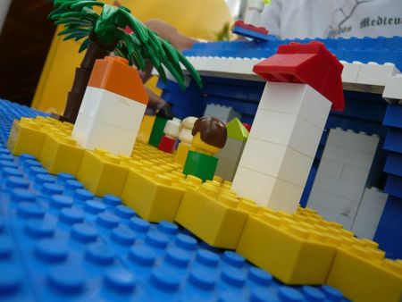 petites habitations et personnages lego ile