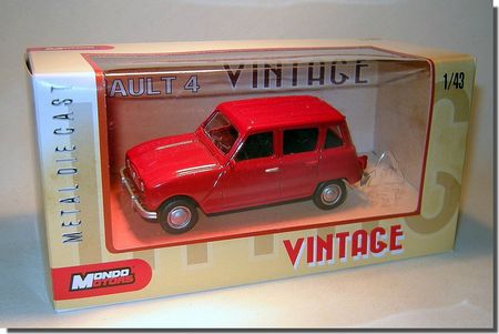 Renault 4 Vintage Mondo Motors rouge 1