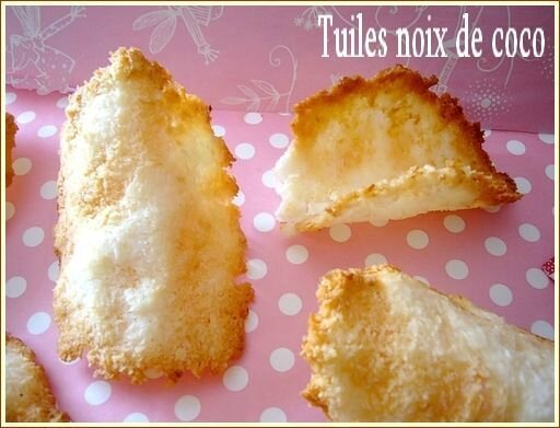 Tuîles a la noix de coco
