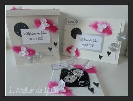 decoration mariage plumes et orchidees