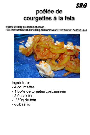 poelee de courgettes a la feta (page 1)