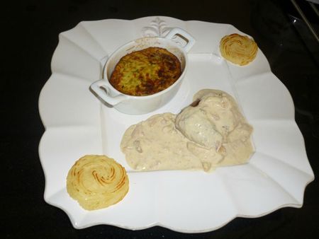 Pavé d'autruche sauce foie gras flan courgettes déc 11 (6)