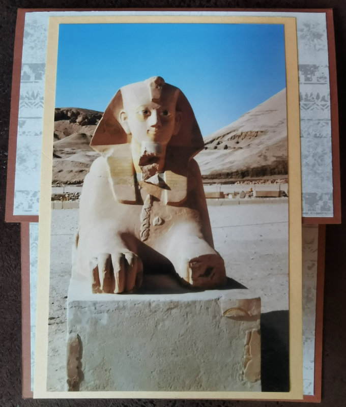 8f Carte RCAude Temple Hatshepsut Pharaon femme