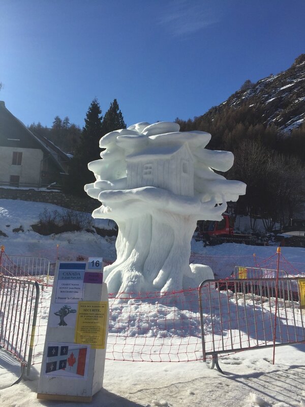 Concours de sculptures sur neige #1
