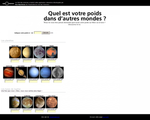 Poids dans l'espace