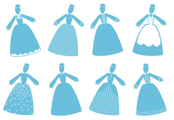 Ribambelles de Lady dolls par Julie Ree bis