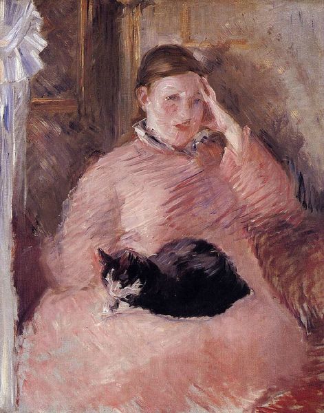 Manet woman-with-a-cat-portrait-of-madame-manet-1882-1883